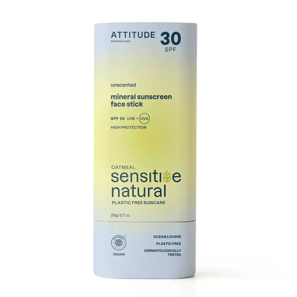 ATTITUDE Zonbescherming>Sunly Zonnebrandstick Gezicht SPF30 - Sensitive - 20g