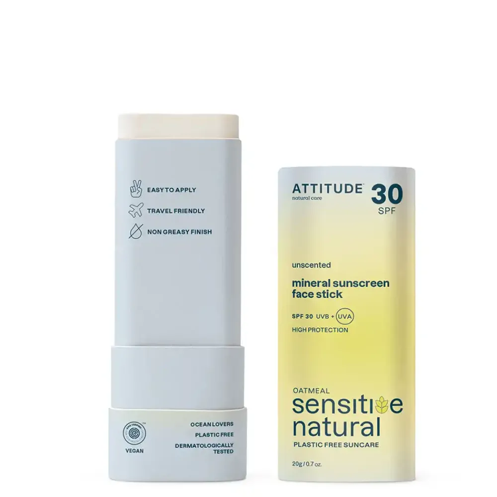 ATTITUDE Zonbescherming>Sunly Zonnebrandstick Gezicht SPF30 - Sensitive - 20g