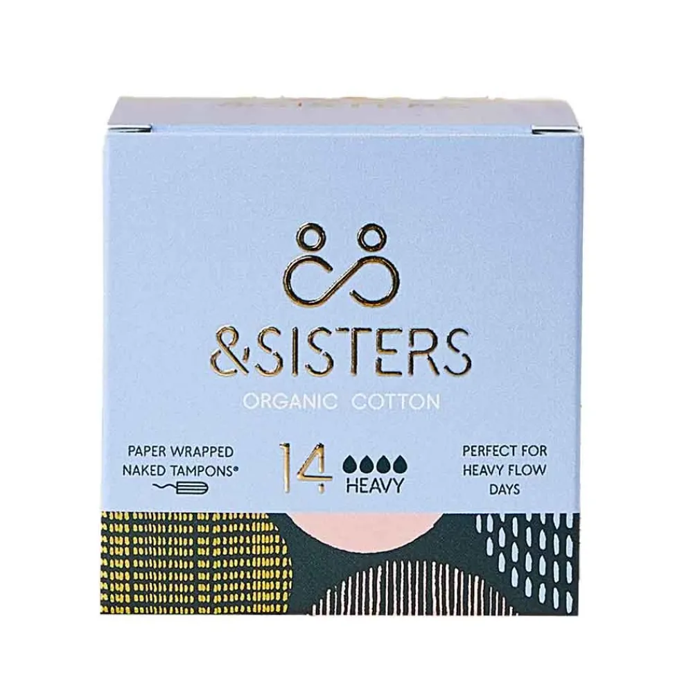 &SISTERS Intieme Verzorging/Tampons|Tampons>Tampons 100% BIO - Heavy - 14 stuks