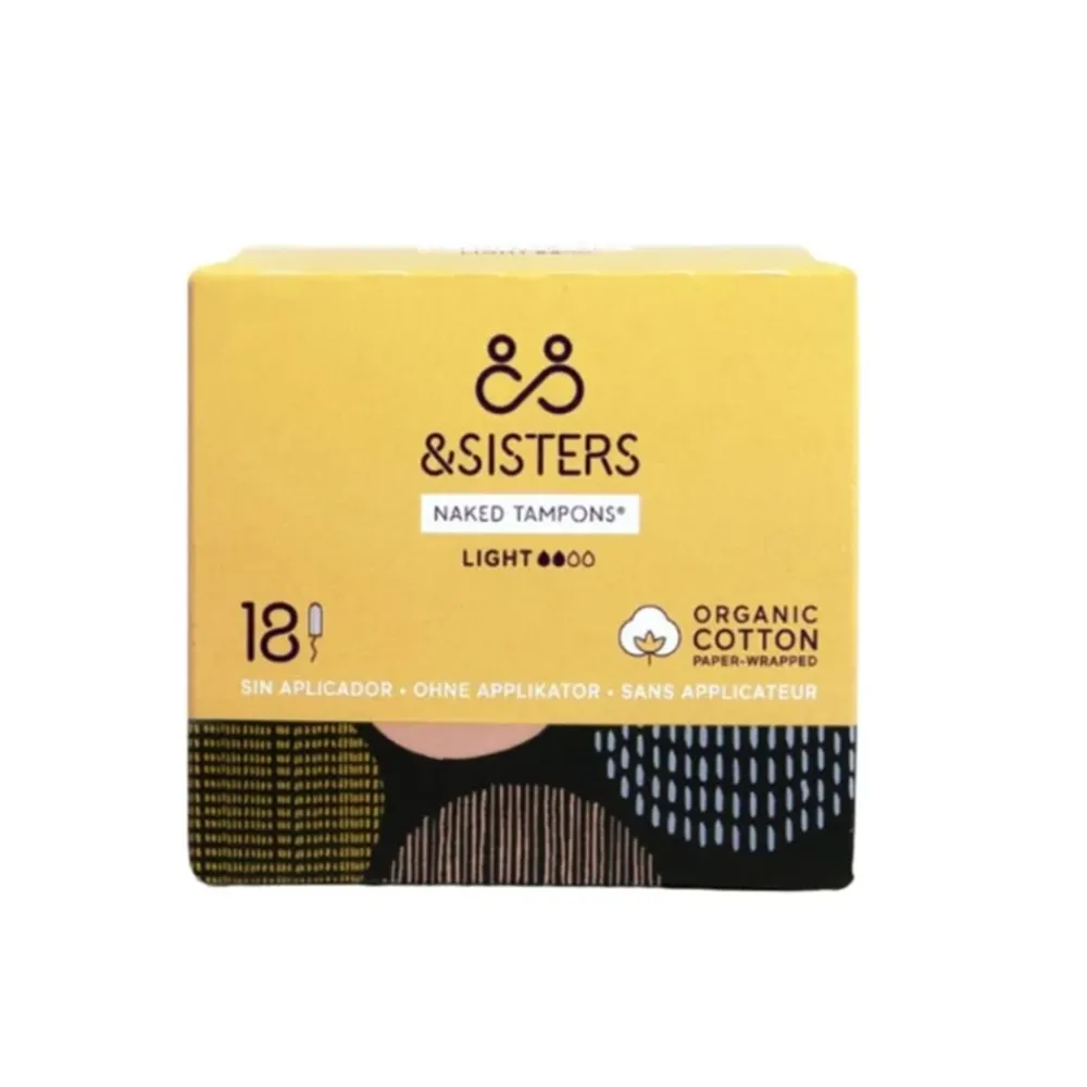 &SISTERS Intieme Verzorging/Tampons|Tampons>Tampons 100% BIO - Light - 18 stuks