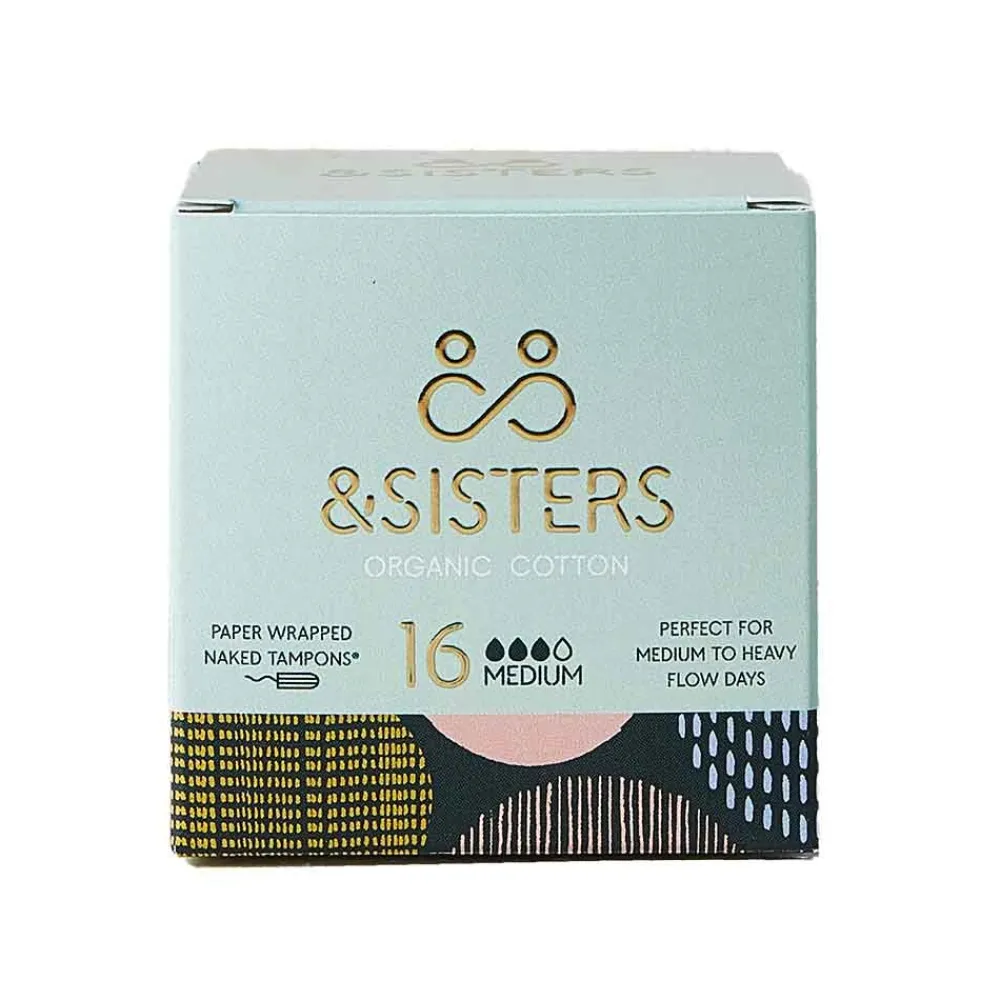 &SISTERS Intieme Verzorging/Tampons|Tampons>Tampons 100% BIO - Medium - 16 stuks
