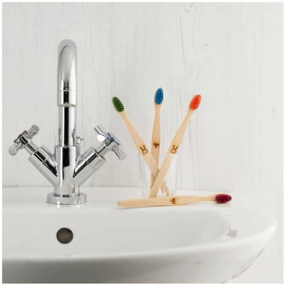 ecoLiving Baby & Kind|Mondverzorging/Tandenborstel>Tandenborstel voor Kinderen - Vos - Oranje