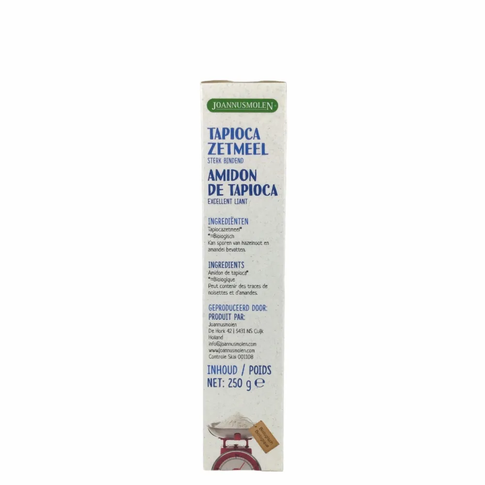 Joannusmolen Paleo Aip|Glutenvrij Meel>Tapiocazetmeel 250g - BIO
