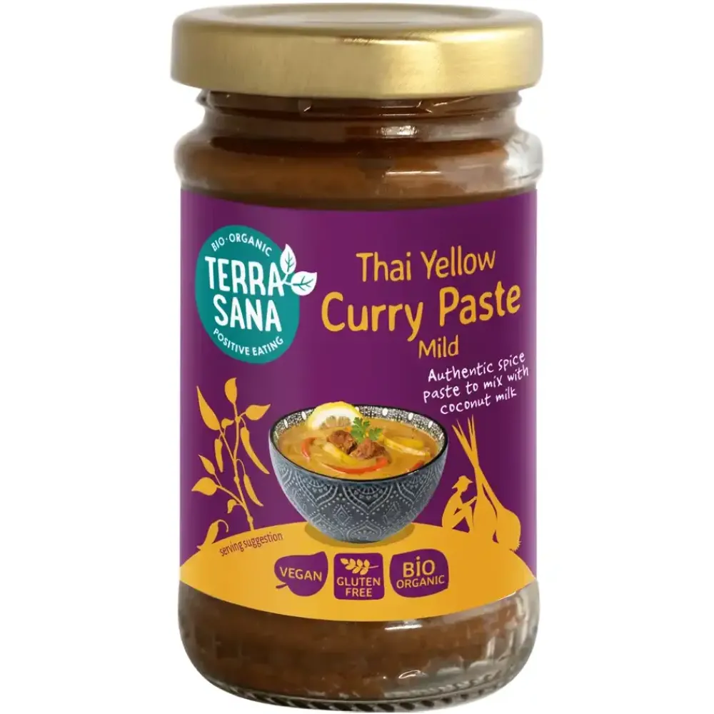 Terrasana Ketchup En Curry|Kruidenmix>Thaise Gele Currypasta - 120g - BIO
