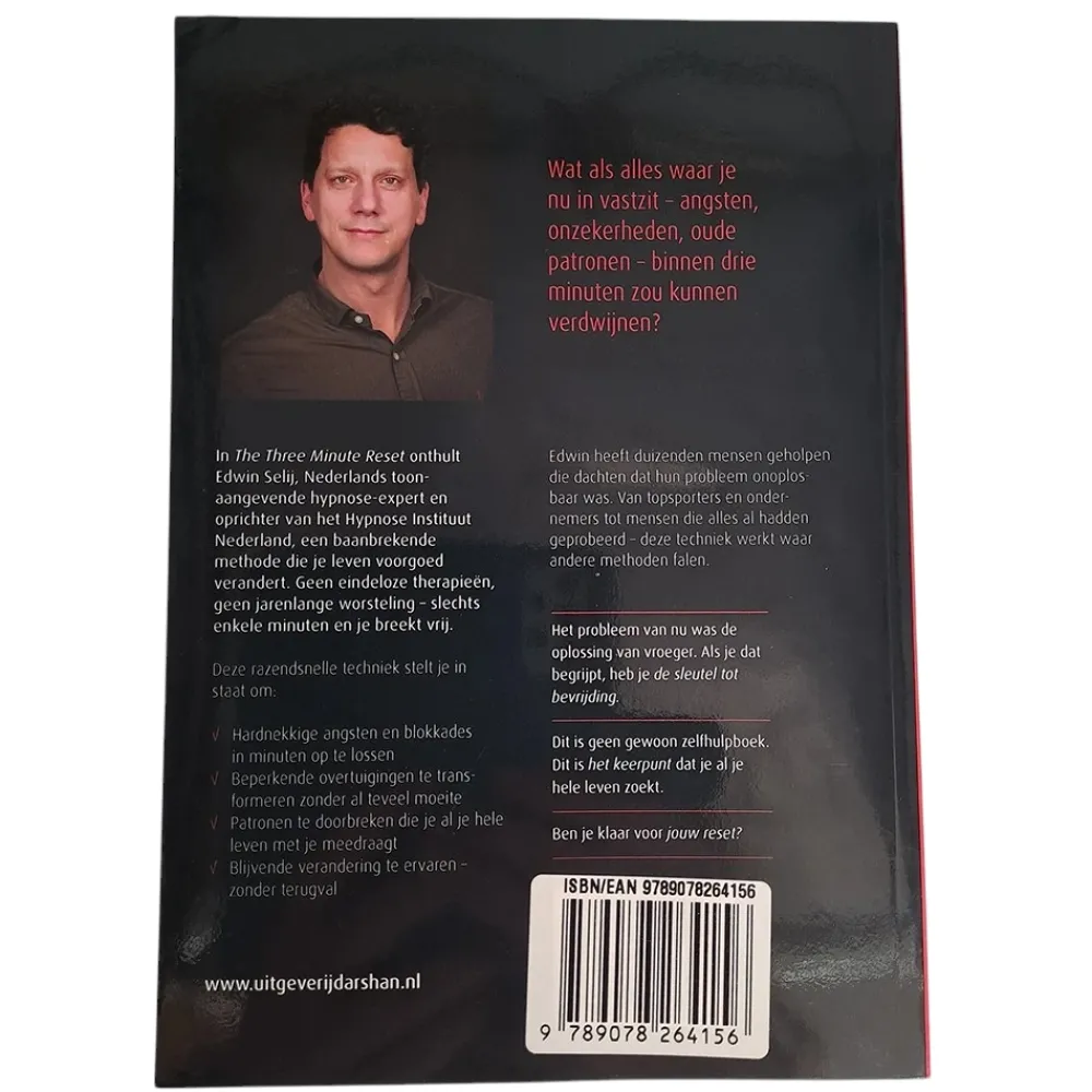 Edwin Selij Informatieve Boeken>The Three Minute Reset – Zelfhulpboek over Angst & Onzekerheid