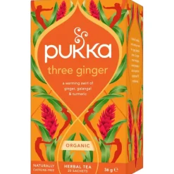 Pukka Thee|Paleo Aip>Three Ginger (gember) - kruidenthee - BIO
