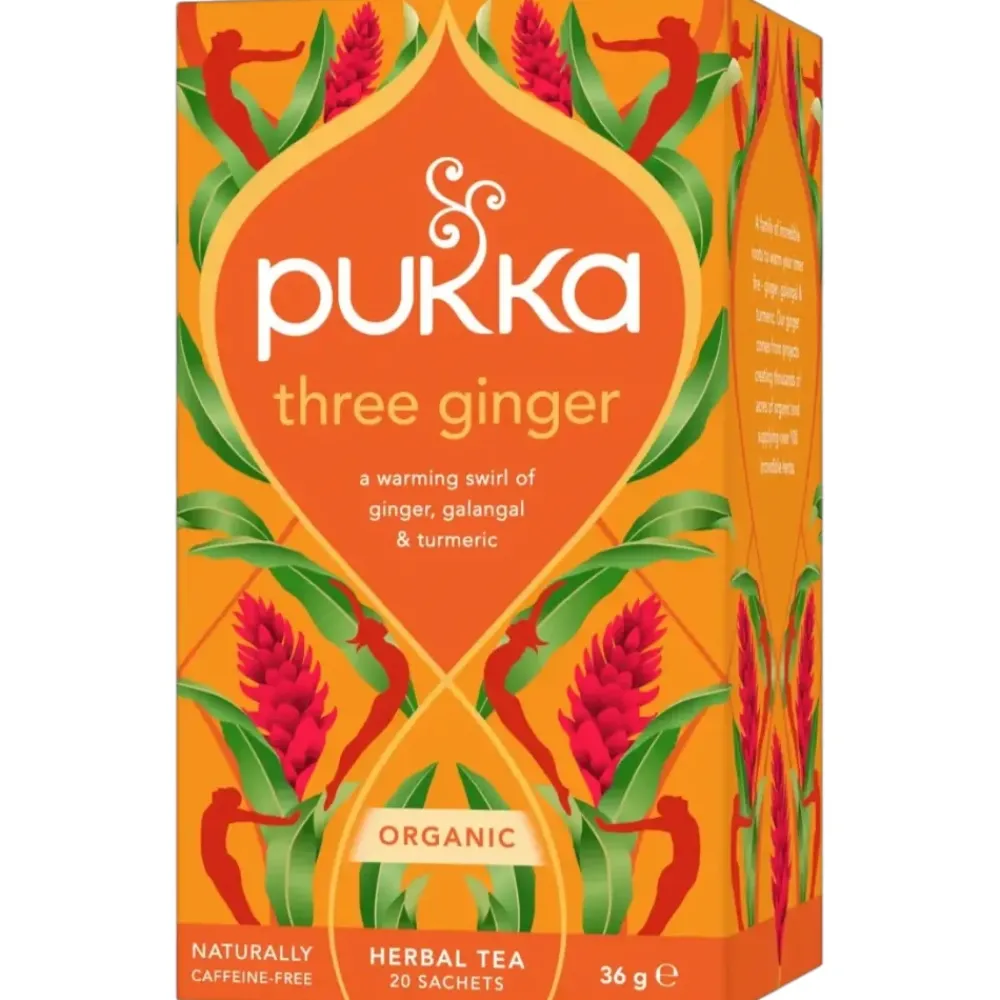 Pukka Thee|Paleo Aip>Three Ginger (gember) - kruidenthee - BIO