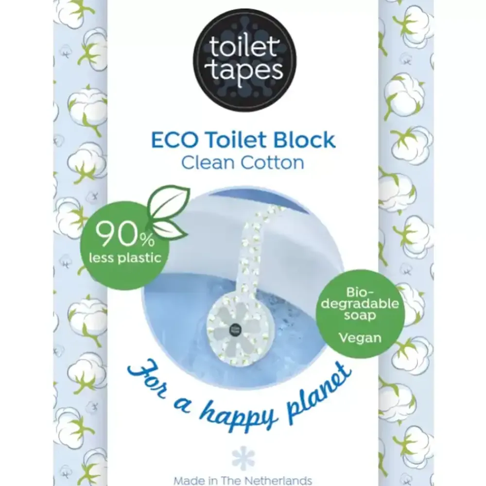 Toilet Tapes Schoonmaakproducten>Toiletblok - Clean Cotton - 1 blok