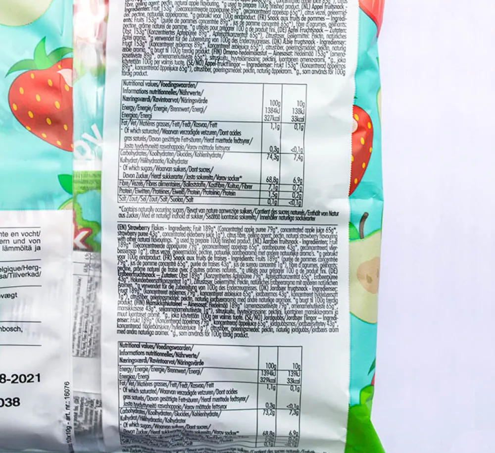 Fruitfunk Snoepjes>Uitdeelzak Mix Aardbei en Appel - (10st) 100g