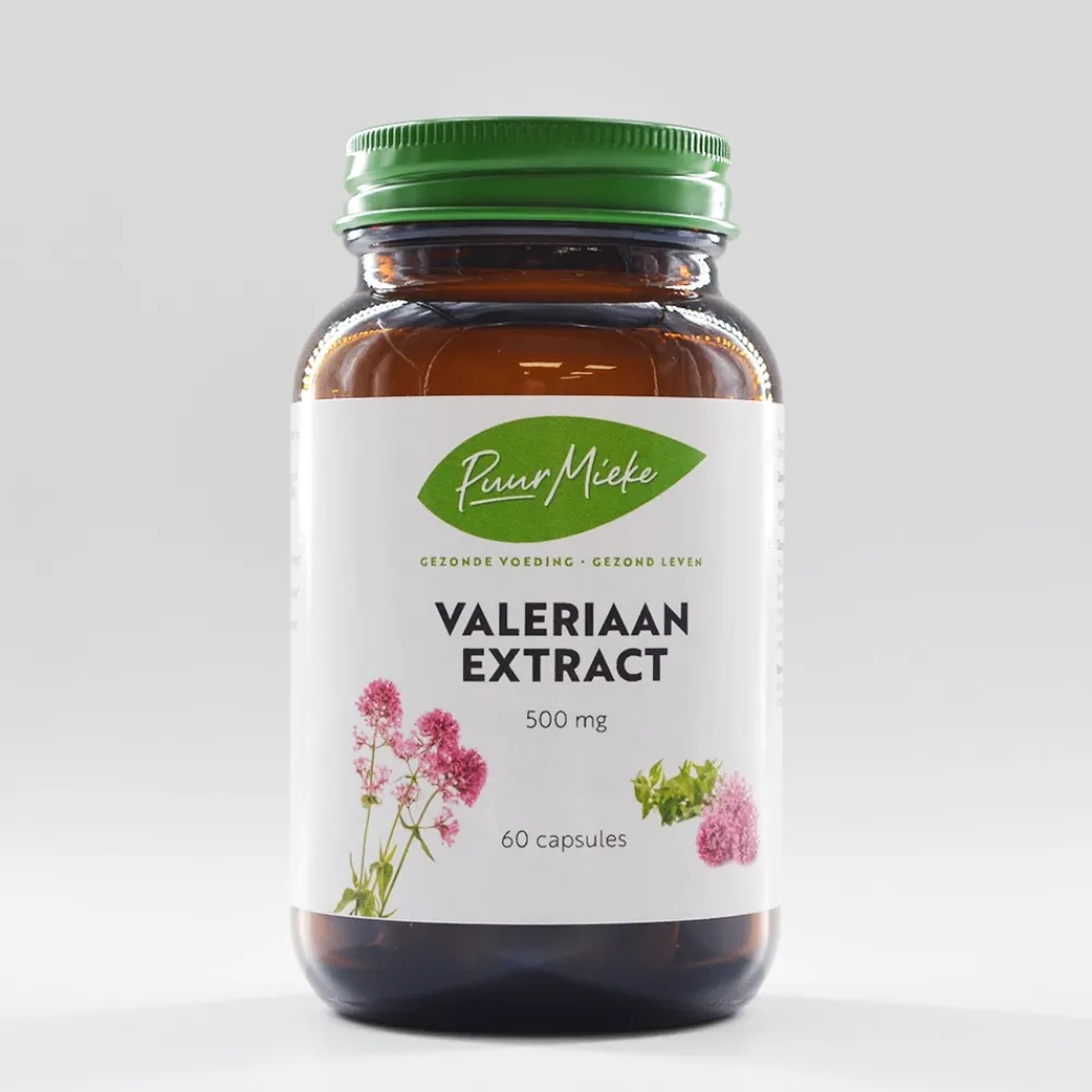 Puur Mieke Stress|Spijsvertering>Valeriaan - 500mg - 60 caps