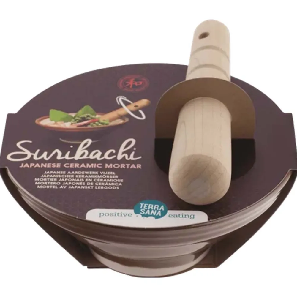 Terrasana Keukenhulpjes|Sushi Producten>Vijzel & Stamper (Suribachi) - 1st