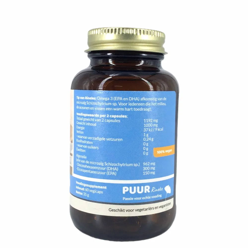 Puur Rineke Ogen|Hart & Bloedvaten>Visvrije Omega 3 - 60 caps