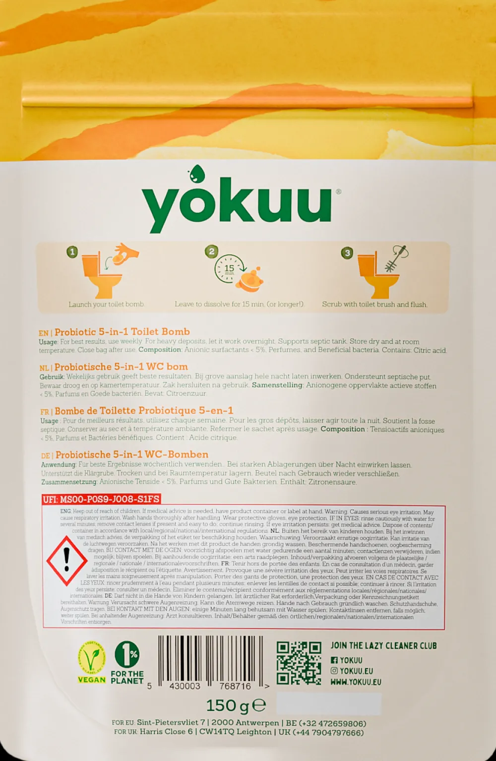 YOKUU Schoonmaakproducten>WC Tablet Fresh Summer Breeze