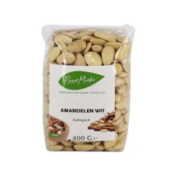 Puur Mieke Fruit & Noten|Biologische Noten>Witte Amandelen - 400g -