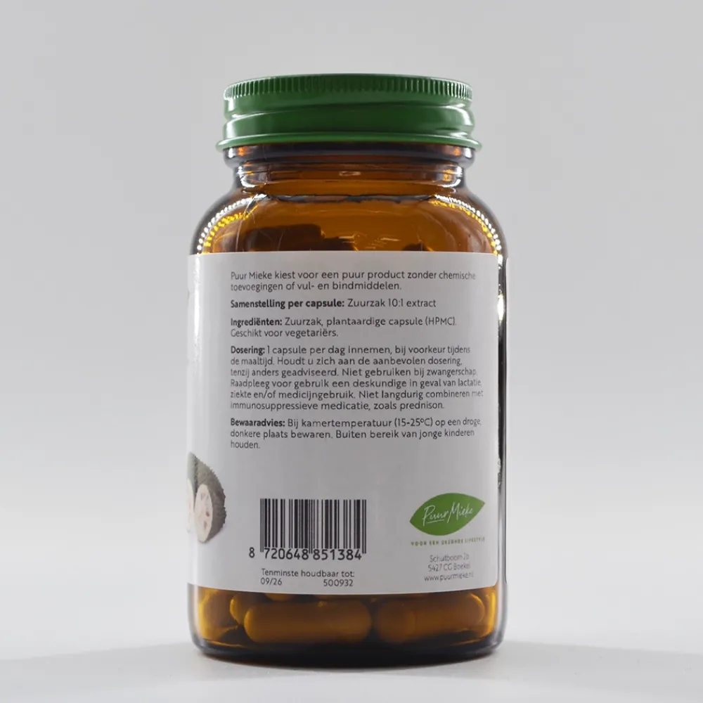 Puur Mieke Specials|Puur Mieke Supplementen>Zuurzak - 480mg - 90 caps